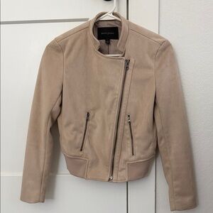 Banana Republic Women's Moto Jacket Vegan Suede